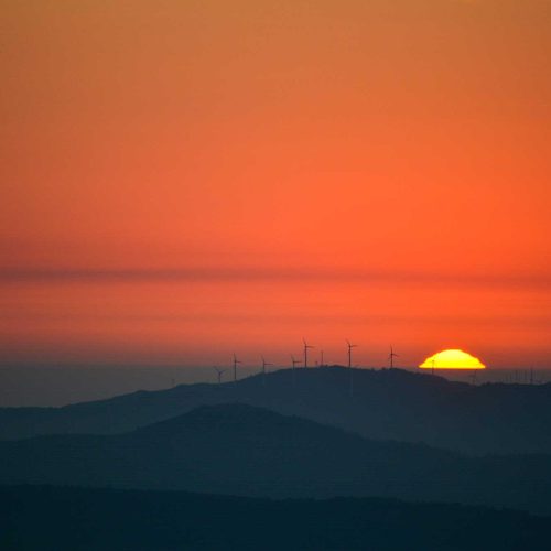 Solpor Dende O Pico Meda En Zas