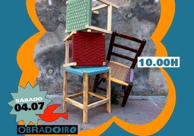 Taller de creación tradicional de taburetes en el Camping Lago Mar