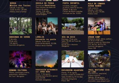 Verano activo 2026 en el Ayuntamiento de Zas programación completa