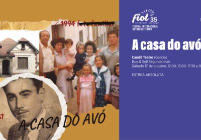Cartel de A casa do avó de Candil Teatro no FIOT 2026 de Carballo