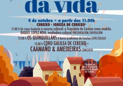 Cartel de A Costa da Vida Outono 2026 en Cereixo, Vimianzo, el 4 de octubre