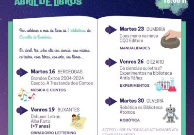 Abril de Libros en las bibliotecas de Dumbría