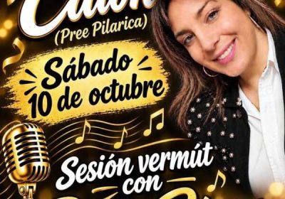 Cartel do aniversario do Bar Caión cunha sesión vermú de Rocío Pérez