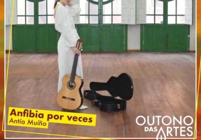 Cartel del concierto Anfibia por veces de Antía Muiño en Vimianzo, 19 de septiembre de 2026