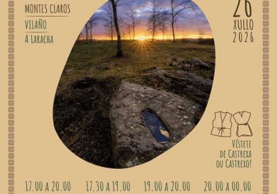 Cartel de Atardecer no Castro 2026 en el Castro de Montes Claros, A Laracha