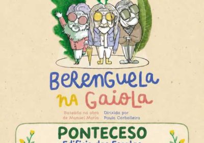 Cartel de la obra de teatro Berenguela na gaiola en Ponteceso, el 25 de septiembre de 2026