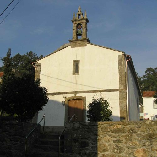 Vista exterior da Capela da Inmaculada Concepción de Mallas – Fisterra