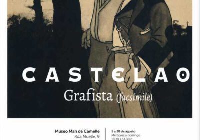 Cartel da exposición Castelao Grafista (facsímile) no Museo Man de Camelle
