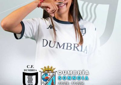 Cartel del partido C.F. Dumbría - EF Sonnoia del 27 de septiembre de 2026 en O Conco, Dumbría