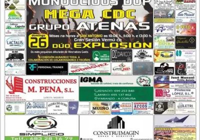Cartel de Chacín en Festas 2026, en Mazaricos