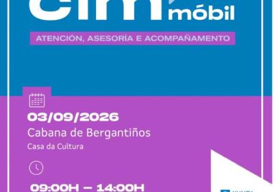 Cartel do CIM Móbil en Cabana de Bergantiños o 3 de setembro de 2026