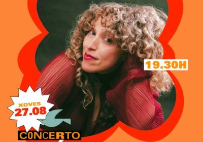 Cartel del concierto de Belém Tajes en Lagomar Camping, Muxía, el 27 de agosto de 2026
