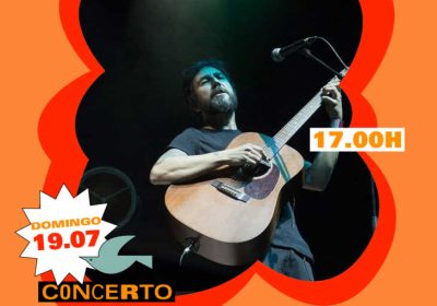 Cartel del concierto de Fito Mansilla en Lago-Mar Camping, Muxía