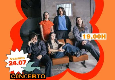 Cartel del concierto de Gazella en Lago-Mar Camping, en Lago, Muxía