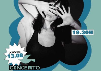 Cartel del concierto de Pamela Rodríguez en Lagomar Camping, el jueves 13 de agosto a las 19:30 horas