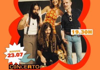Cartel del concierto de Picanha de Chernobill en Lago-Mar Camping, en Lago, Muxía