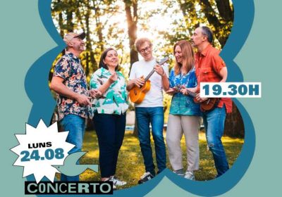 Cartel del concierto de Ukestra do Medio en Lagomar Camping, Muxía, el 24 de agosto de 2026