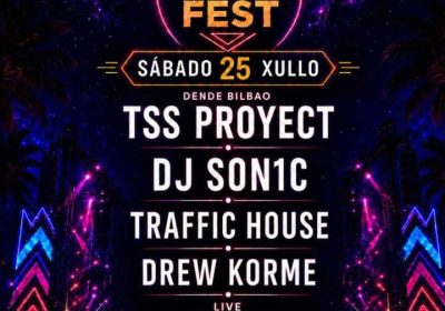 Cartel del Dance Music Fest 2026 en Pasarela-Calo con TSS Proyect, DJ Son1c, Traffic House, Drew Korme, Judith Cundíns y Discomóbil Impacto
