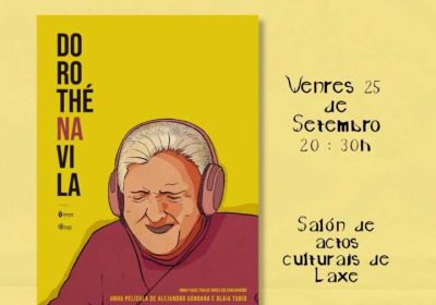 Cartel de la proyección Dorothé na vila en Laxe, el 25 de septiembre a las 20:30