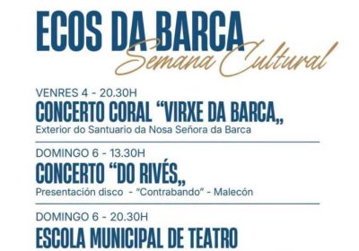Cartel de Ecos da Barca, Semana Cultural de Muxía, setembro de 2026