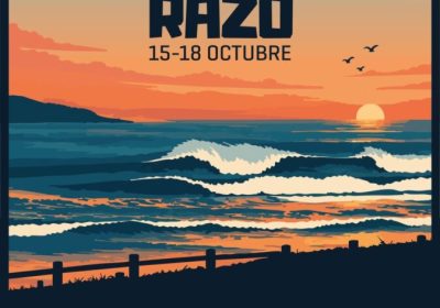 Cartel EDOMMO Surf Pro Razo 2026, prueba WSL QS 2000 del 15 al 18 de octubre en Razo, Carballo