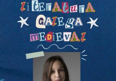 Cartel da charla «O corpo na literatura galega medieval», con Carmen de Santiago, na Capela do Pilar de Corcubión.