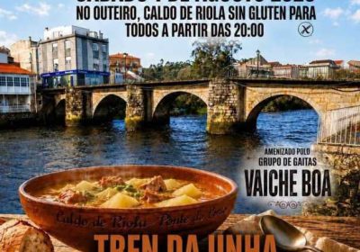 Cartel de la Festa do Caldo de Riola 2026 en O Campo do Outeiro de Ponte do Porto