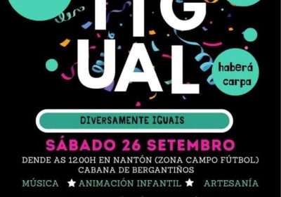 Cartel da 4ª edición do Festigual en Nantón, Cabana de Bergantiños, o 26 de setembro de 2026