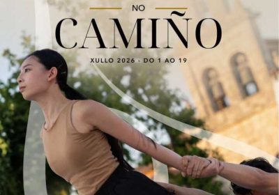 Cartel del Festival Danza no Camiño en el Porto de Muxía el 17 de julio de 2026