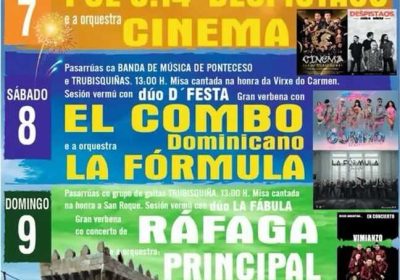 Cartel de las Fiestas de Agosto 2026 de Vimianzo