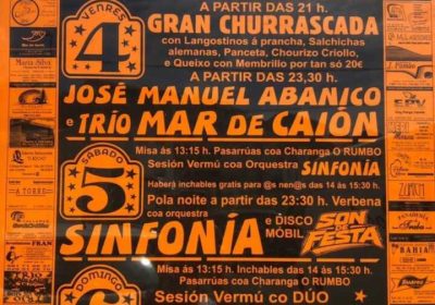 Cartel de las Festas Patronais de Serantes 2026, del 4 al 6 de septiembre