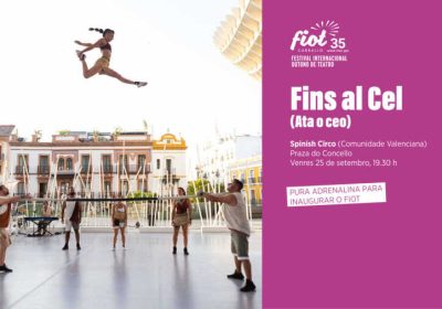 Cartel de Fins al Cel (Ata o ceo) de Spinish Circo no FIOT 2026 de Carballo