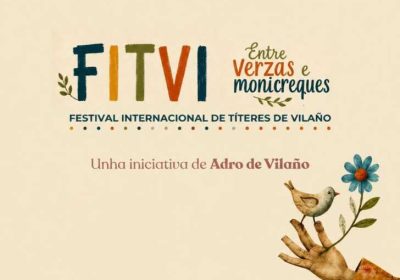 Cartel del FITVI 2026, Festival Internacional de Títeres de Vilaño – Entre verzas e monicreques