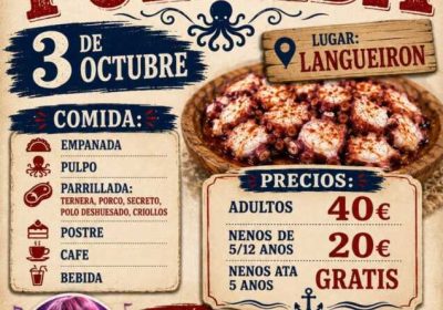 Cartel de la Gran Pulpada de Langueirón del 3 de octubre de 2026