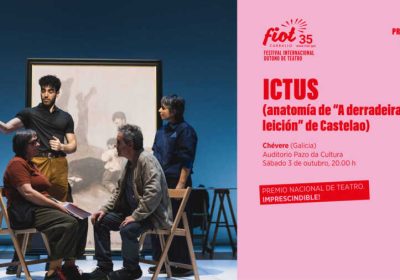 Cartel de Ictus, de Chévere, en el FIOT 2026 de Carballo