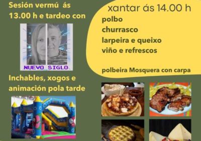 Cartel de la II Festa do Cotón en Rececinde, Coristanco