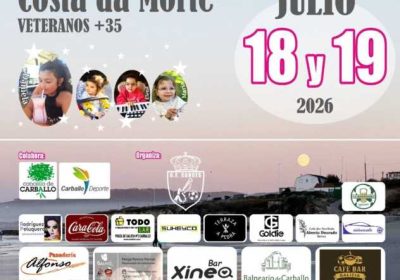 Cartel del II Torneo Internacional Solidario Costa da Morte de veteranos mayores de 35 años