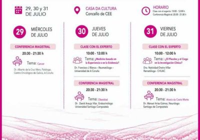 Cartel del III Curso de Verano de la Cátedra FSR-UDC en Cee, del 29 al 31 de julio de 2026