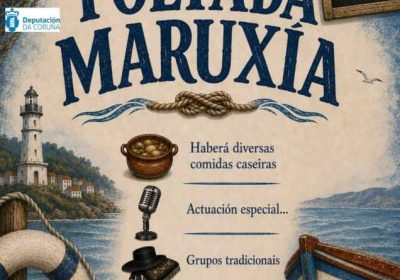 Cartel de la III Foliada Maruxía en Laxe, el 5 de septiembre de 2026