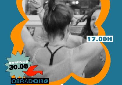 Cartel del obradoiro de iniciación ao baile galego con Grupo Novo Viana en Lago-Mar Camping, 30 de agosto de 2026