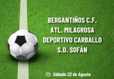 Cartel del IX Torneo Cuadrangular de Fútbol Veterano Fiestas de la Milagrosa 2026 en el Campo do Carral de Sofán