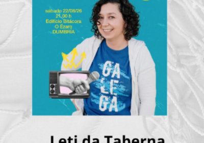 Cartel de Leti da Taberna – Enredadas no Camiño en el Edificio Bitácora de O Ézaro