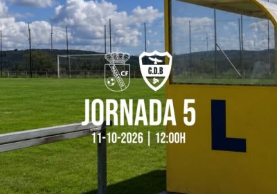 Cartel del partido Mazaricos C.F. - C.D. Baiñas, jornada 5, el 11 de octubre de 2026 a las 12:00 en Peña do Ouro, Pino do Val.