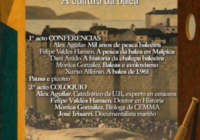 Cartel de Memoria de Xigantes: A cultura da balea, en Malpica de Bergantiños, el 11 de julio de 2026