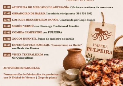 Cartel del Mercado de Artesanía de San Ramón 2026 en las Torres do Allo, Zas