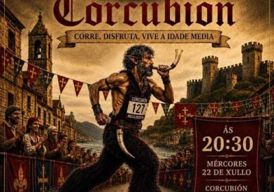 Cartel de la Milla Medieval de Corcubión 2026