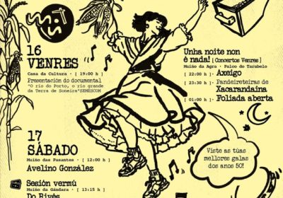 Cartel da XI Antropofesta Muinhada de Vimianzo, 16 e 17 de outubro de 2026