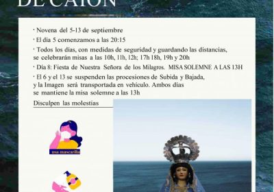 Programa religioso Nuestra Señora de los Milagros de Caión