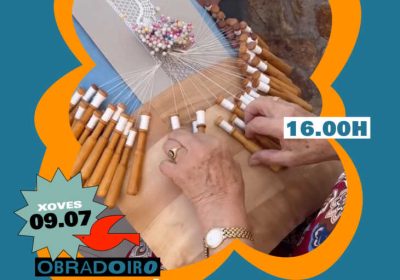 Cartel del obradoiro de iniciación ao palillo en LagoMar Camping