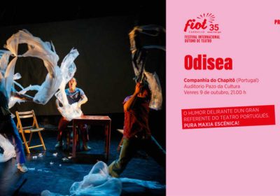 Cartel de Odisea, de Companhia do Chapitô, en el FIOT 2026 de Carballo